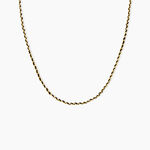 Collier Nelli Acier Jaune - Bijoux sans pierre Femme | Histoire d&rsquo;Or