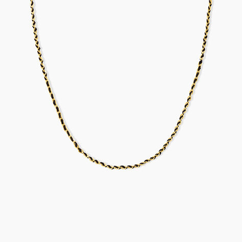Collier Nelli Acier Jaune - Bijoux sans pierre Femme | Histoire d&rsquo;Or
