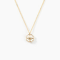 Collier Nacrea Or Jaune Nacre Oxyde De Zirconium