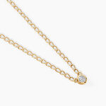 Collier Mahe Or Jaune Diamant - Colliers Femme | Histoire d&rsquo;Or