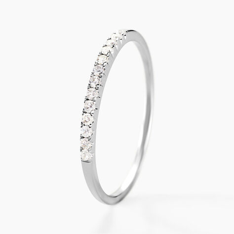 Alliance Pristina Or Blanc Diamant - Alliances Femme | Histoire d’Or