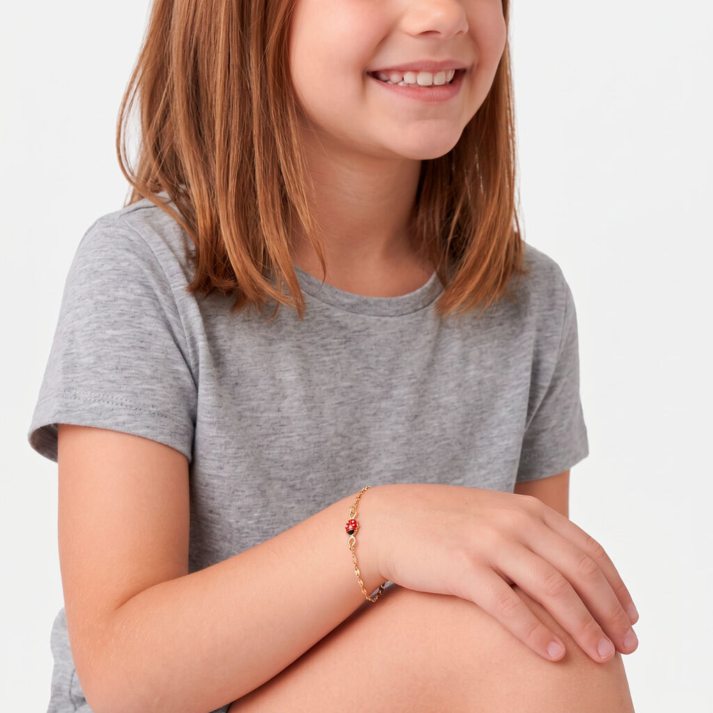 Bracelet Deena Or Jaune Oxyde De Zirconium - Bracelets Pierre Enfant | Histoire d&rsquo;Or