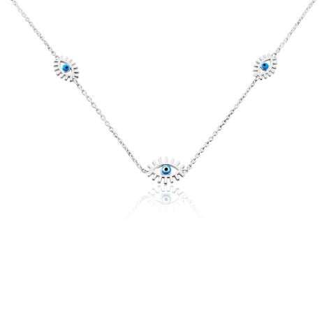 Collier Parad'eyes Argent Blanc - Colliers fantaisie Femme | Histoire d’Or