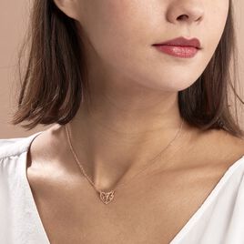 Collier Elwenn Argent Rose - Colliers Coeur Femme | Histoire d’Or