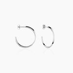 Cr&eacute;oles Tahaa Acier Blanc - Boucles d'oreilles cr&eacute;oles Femme | Histoire d&rsquo;Or