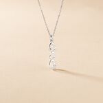 Collier Yolaine Argent Blanc Oxyde De Zirconium - Colliers fantaisie Femme | Histoire d&rsquo;Or