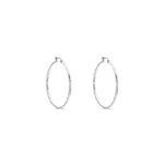 Cr&eacute;oles Esaias Acier Blanc - Boucles d'oreilles cr&eacute;oles Femme | Histoire d&rsquo;Or