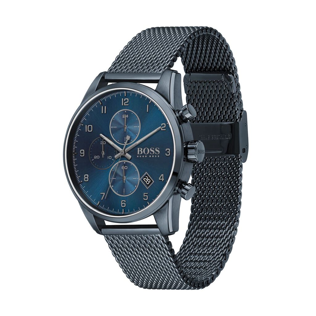 Montre Boss Skymaster Bleu - Montres Homme | Histoire d’Or