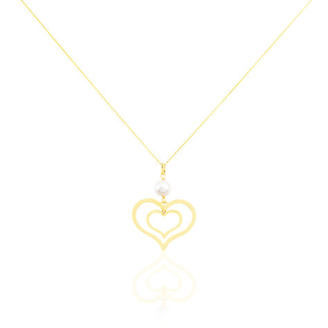 Collier Double Ajoure Or Jaune Perle De Culture - Colliers Femme | Histoire d&rsquo;Or