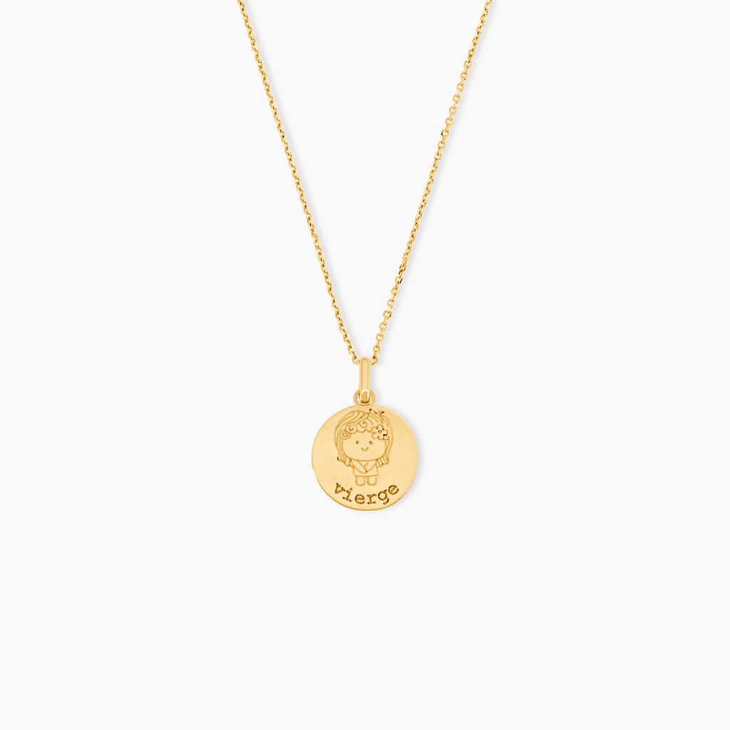 Pendentif Jannila Zodiaque Or Jaune - Cadeaux de naissance Enfant | Histoire d&rsquo;Or