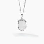 Collier Declaration Argent Blanc Oxyde De Zirconium - Colliers Femme | Histoire d&rsquo;Or