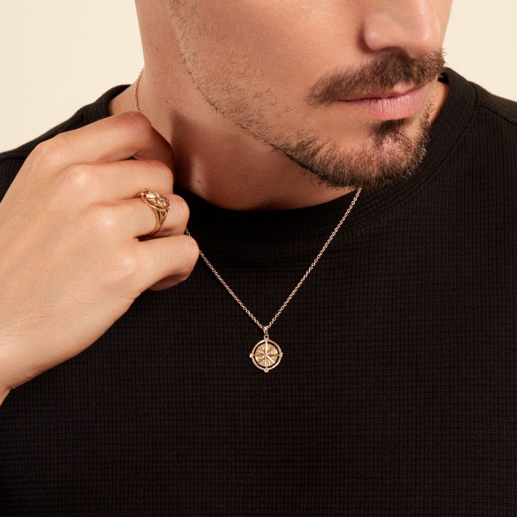 Collier Jet Plaqué Or Jaune - Colliers Homme | Histoire d’Or