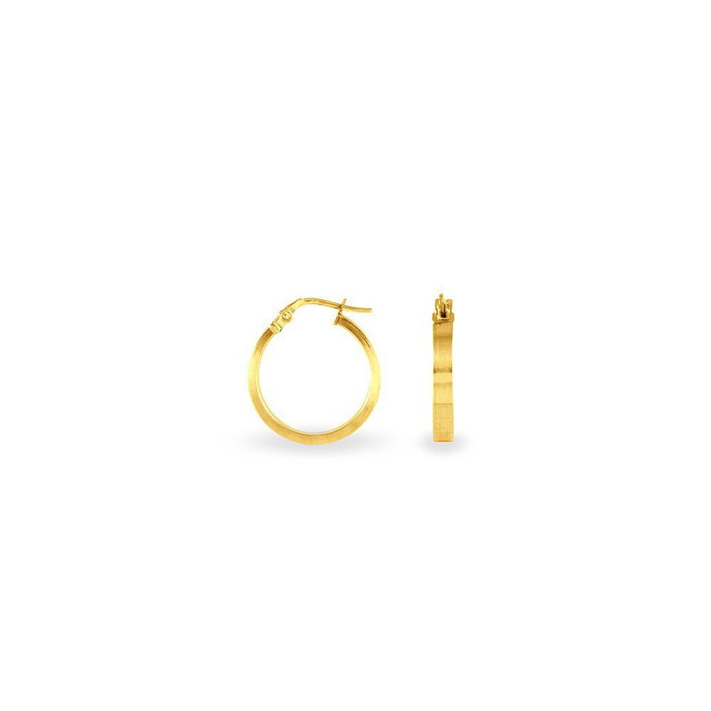 Créoles Cody Or Jaune - Boucles d'oreilles créoles Femme | Histoire d’Or