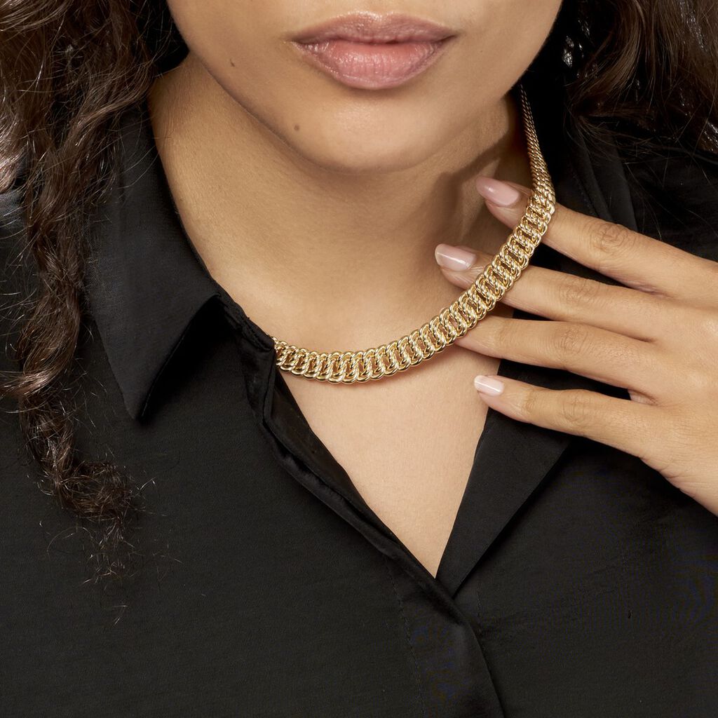 Collier Jimmy Danilo Maille Americaine Or Jaune - Chaines Femme | Histoire d’Or
