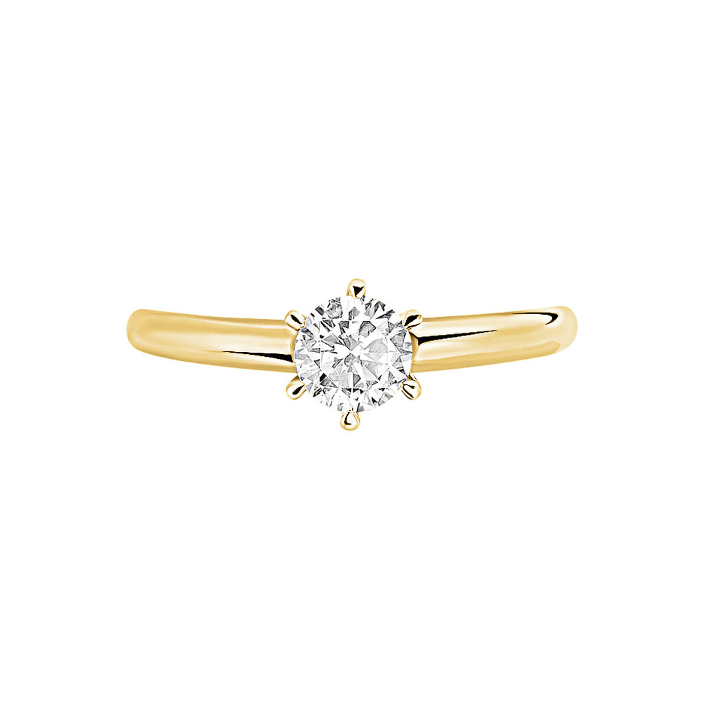 Bague Solitaire Samantha Or Jaune Diamant - Bagues solitaires Femme | Histoire d’Or