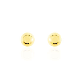 Boucles D'oreilles Puces Fidelia Boule Or Jaune - Clous d'oreilles Femme | Histoire d’Or