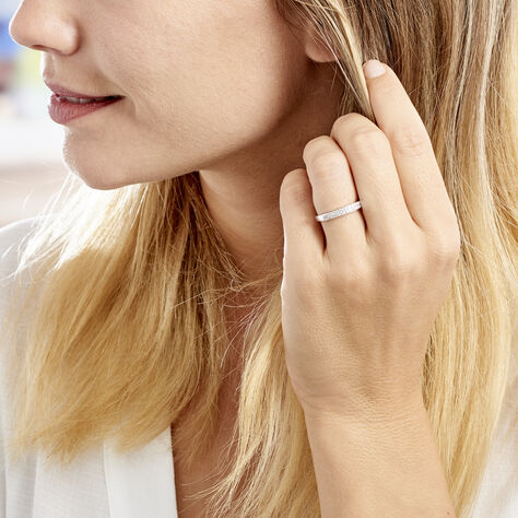 Bague Kelsy Argent Blanc Oxyde De Zirconium - Bagues avec pierre Femme | Histoire d’Or