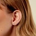 Boucles D'Oreilles Puces Daithi Or Jaune Oxyde De Zirconium - Clous d'oreilles Femme | Histoire d&rsquo;Or