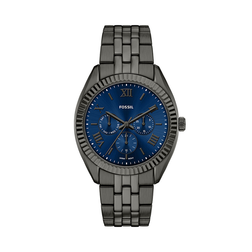 Montre Fossil Campbell Bleu - F&ecirc;te des p&egrave;res Homme | Histoire d&rsquo;Or