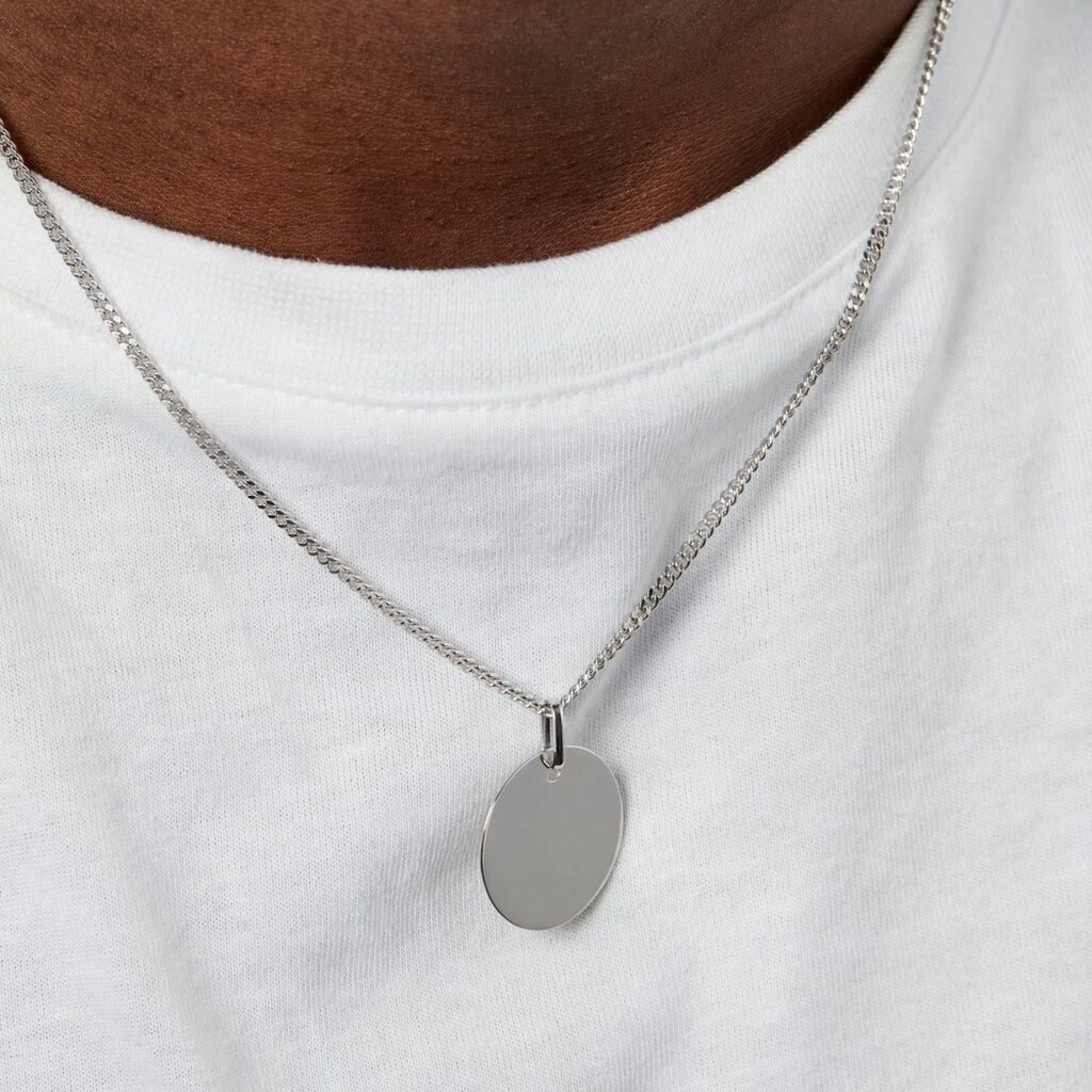 Pendentif Elisandre Argent Blanc - Pendentifs Homme | Histoire d’Or