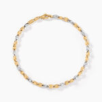 Bracelet Dami Or Bicolore - Bijoux sans pierre Homme | Histoire d&rsquo;Or