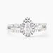 Bague Hildana Or Blanc Oxyde De Zirconium - Bagues solitaires Femme | Histoire d’Or