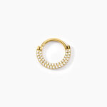 Piercing Septum Bettris Acier Jaune Oxyde De Zirconium - Bijoux Femme | Histoire d&rsquo;Or