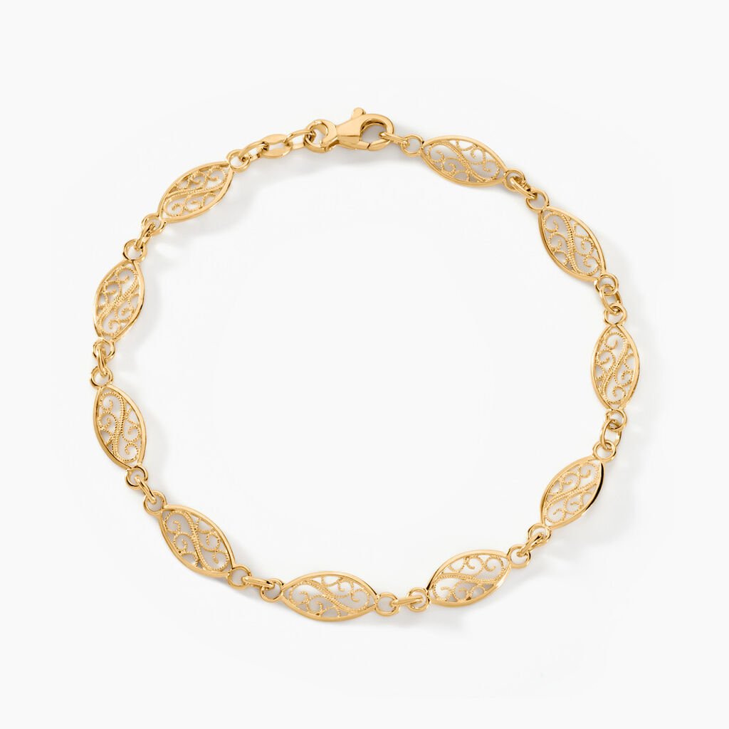 Bracelet Golden Acanty Or Jaune - Bracelets chaîne Femme | Histoire d’Or