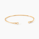 Bracelet Jonc Aura Plaque Or Jaune Oxyde De Zirconium - Bracelets joncs Femme | Histoire d&rsquo;Or