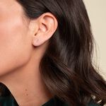 Boucle D'oreille Puce Unitaire Jodoca Or Jaune Oxyde De Zirconium - Clous d'oreilles Femme | Histoire d&rsquo;Or