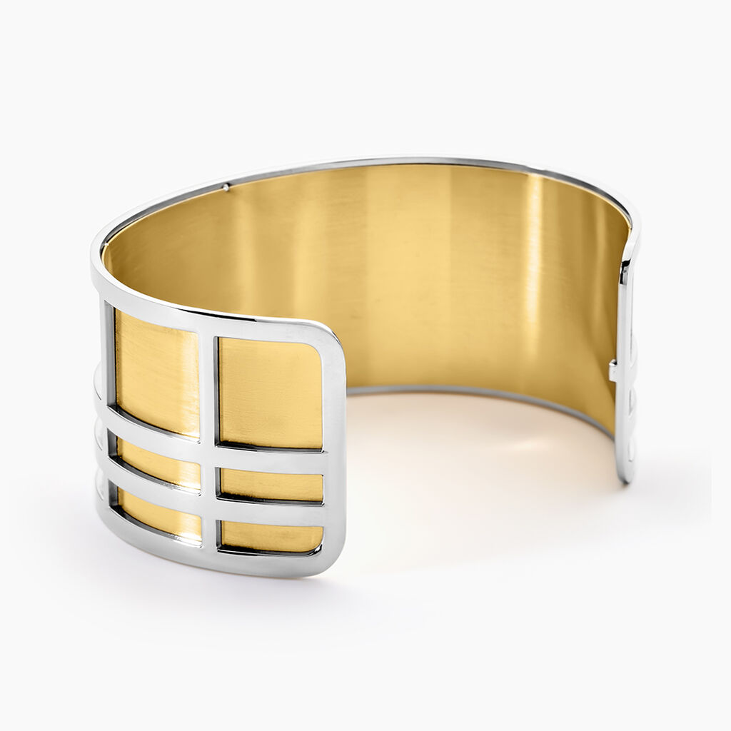 Bracelet Jonc Andria Acier Blanc - Bracelets joncs Femme | Histoire d&rsquo;Or