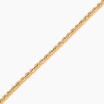 Bracelet Or Jaune Maille Corde - Bracelets cha&icirc;ne Femme | Histoire d&rsquo;Or