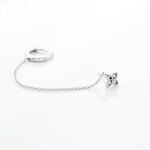 Bijou D'oreille Unitaire Argent Blanc Gosse Oxydes De Zirconium - Boucles d'oreilles fantaisie Femme | Histoire d&rsquo;Or