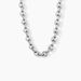 Collier Carrus Maille Grain De Cafe Argent Blanc - Chaines Homme | Histoire d’Or