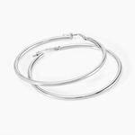 Cr&eacute;oles Or Blanc Rond - Boucles d'oreilles cr&eacute;oles Femme | Histoire d&rsquo;Or