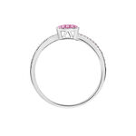 Bague Aude Or Blanc Saphir Et Diamant - Bagues avec pierre Femme | Histoire d&rsquo;Or