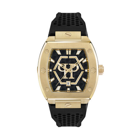 Montre Philipp Plein The Hexagon Phantom Noir - Montres Homme | Histoire d&rsquo;Or
