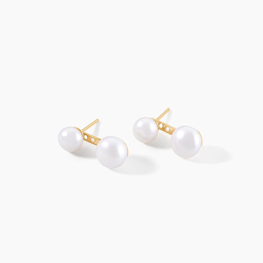 Bijoux D'oreilles Seona Or Jaune Perle De Culture - Ear cuffs Femme | Histoire d&rsquo;Or