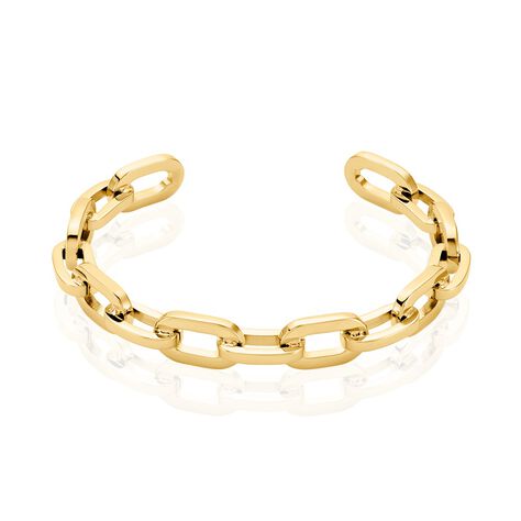 Jonc Hera Acier Dore Yonna Ouvert Forcat Large - Bracelets joncs Femme | Histoire d’Or
