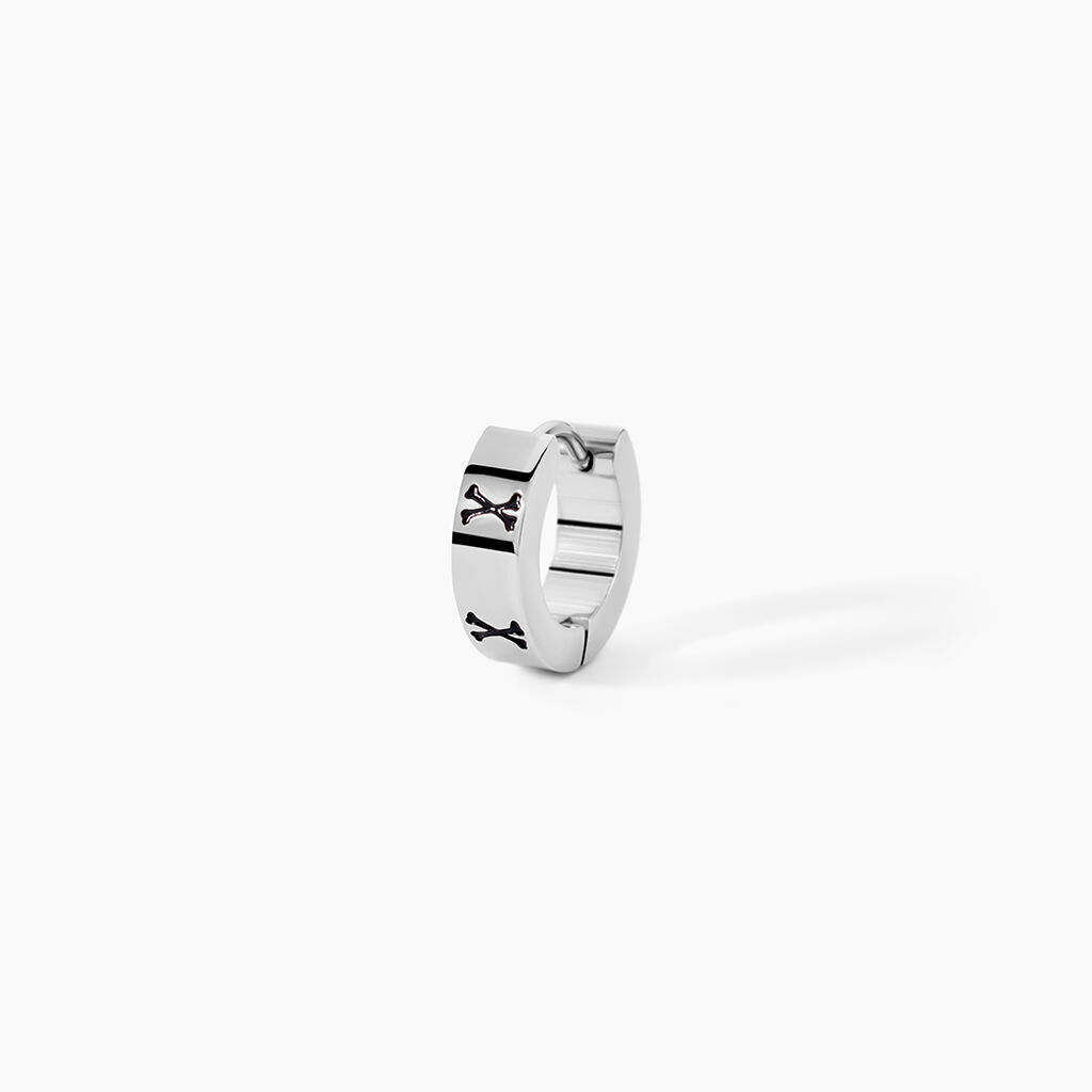 Cr&eacute;ole Unitaire Acier Blanc Jorge - Piercings d'oreilles Homme | Histoire d&rsquo;Or