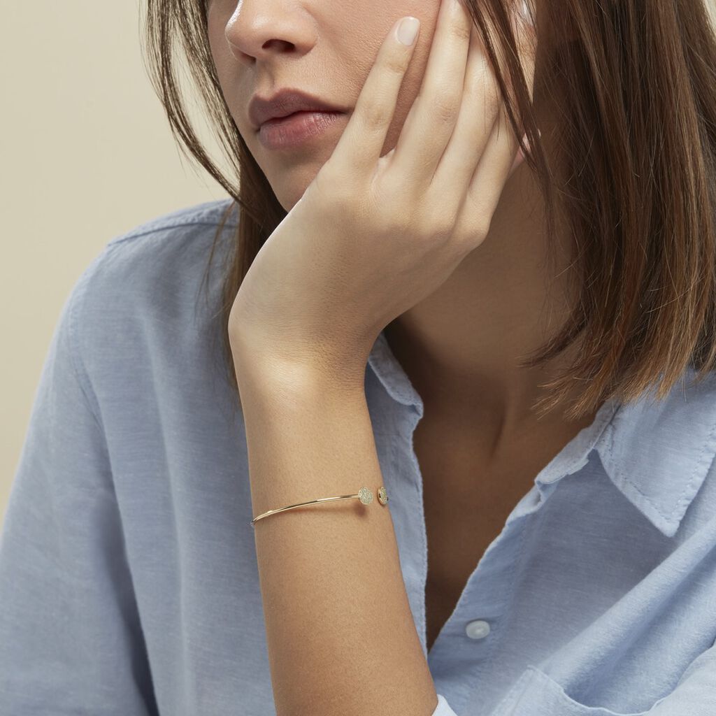 Bracelet Jonc Eryne Or Jaune - Bracelets joncs Femme | Histoire d’Or