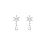 Boucles D'oreilles Pendantes Linas Argent Blanc Oxyde De Zirconium - Boucles d'oreilles fantaisie Femme | Histoire d&rsquo;Or