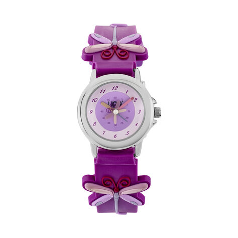 Montre Upp Libellule Violet Et Rose - Montres Enfant | Histoire d&rsquo;Or