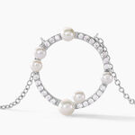 Collier Lua Argent Blanc Oxyde De Zirconium Perle De Culture - Colliers fantaisie Femme | Histoire d&rsquo;Or