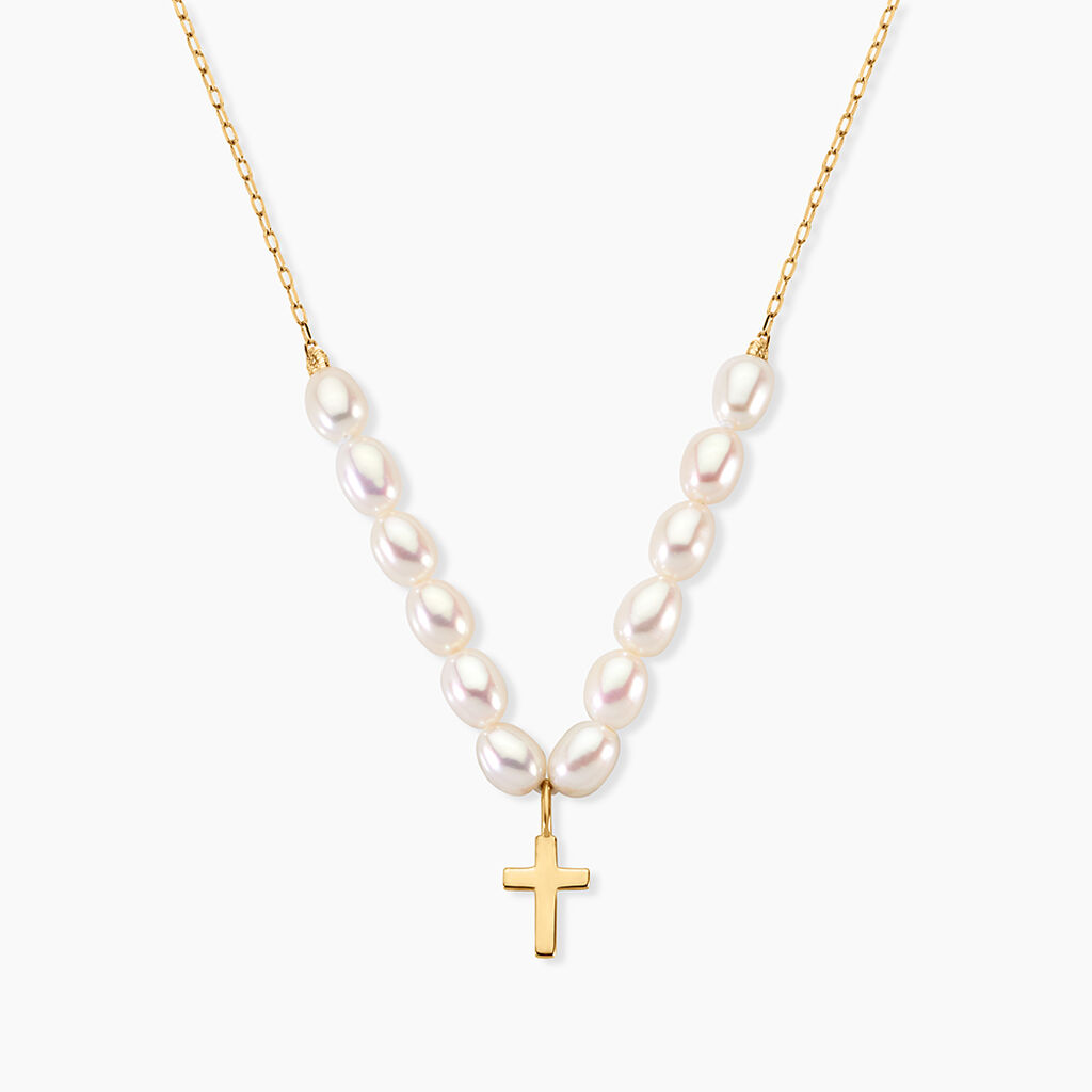 Collier Fadl Or Jaune Perle De Culture - Colliers Femme | Histoire d&rsquo;Or