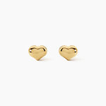 Boucles D'Oreilles Puces Lova Argent Dor&eacute; A L'Or 750/1000 - Boucles d'oreilles fantaisie Femme | Histoire d&rsquo;Or