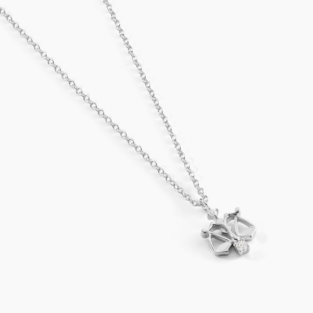 Collier Amalthee Argent Blanc Oxyde De Zirconium - Colliers Zodiaque Femme | Histoire d’Or