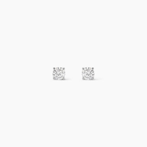 Boucles D'oreilles Puces One Or Jaune Diamants - Clous d'oreilles Femme | Histoire d&rsquo;Or