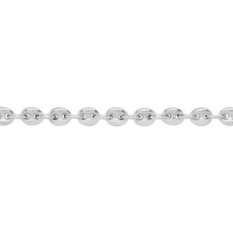 Collier Carrus Maille Grain De Cafe Argent Blanc - Chaines Homme | Histoire d’Or