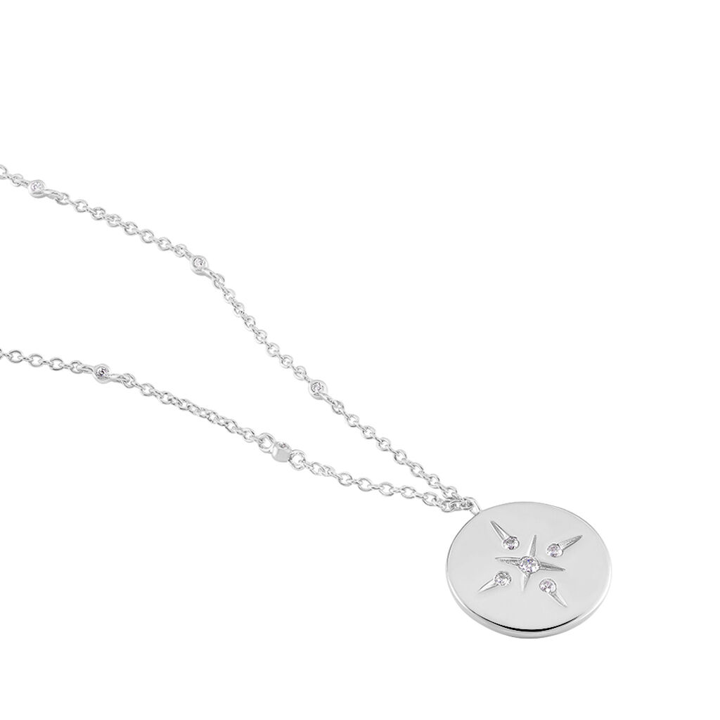 Collier Perona Argent Blanc Oxyde De Zirconium - Colliers fantaisie Femme | Histoire d’Or